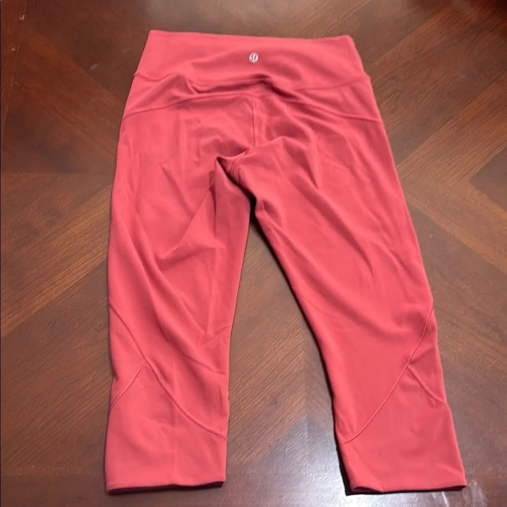 lululemon athletica Coral Leggings Everlux 19 inch terracotta coral vintage rose